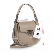 Geanta dama din piele naturala DiAmanti Marchesa Rose Taupe Scuro